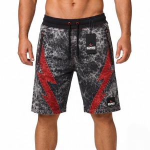 <b>Men</b> Acid Wash <b>Lounge</b> <b>Shorts</b> Cotton Sweat <b>Shorts</b> Vintage Washed Athletic Training Casual Summer Bottoms with Pockets - Product Image 1