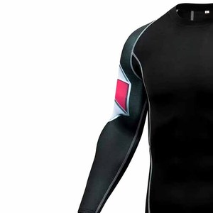 Meilleures ventes : Rashguard de compression pour hommes, coupe ajustée, pour grappling, arts martiaux, entraînement et combat, MMA - Product Image 3