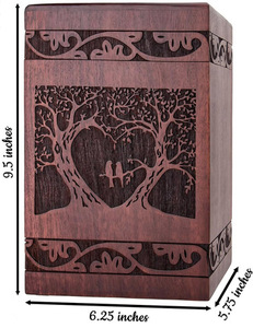 Urnas de Cremación para Adultos de Madera Natural Estilo Americano Moderno, Hechas a Mano para Hombre y Mujer a Bajo Precio - Product Image 2