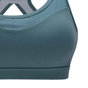 Soutien-gorge de sport léger, respirant, résistant et réversible pour femme avec logo frontal - Fort maintien, 100 % coton, personnalisable, unisexe - Product Image 5