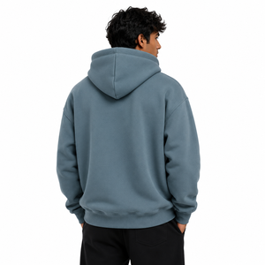 Custom Premium Cotton Hoodies <b>Thick</b> <b>Fleece</b> Oversized Winter Sweatshirt Rib Cuff Hooded Apparel OEM ODM Clothing B2B Supplier - Product Image 3