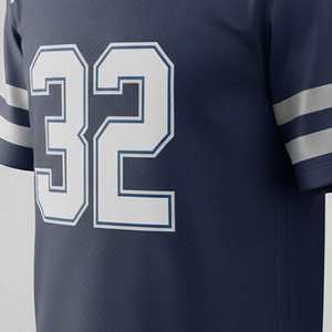 Maillot de football américain personnalisé OEM, manches courtes, tissu en mesh respirant, haute qualité, vêtements de sport d'équipe, unisexe, adulte - Product Image 5