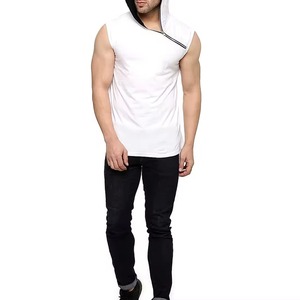 Customized Design Men <b>Sleeveless</b> <b>Hoodies</b> Heavyweight Eco-Friendly Knitted Gym Fitness Hooded <b>Sleeveless</b> - Product Image 6