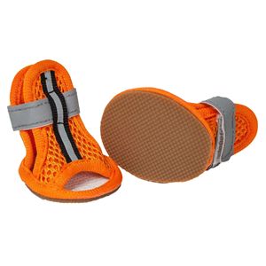Set di 4 scarpe sandali per animali domestici in Mesh di supporto sportivo-abbigliamento per animali domestici comodo ed elegante - Product Image 5
