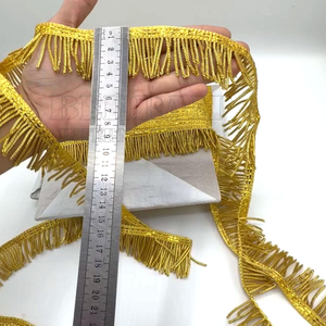 Franges en fil métallique de haute qualité, légères et personnalisables, prix d'usine, OEM, pour rideaux et vêtements décoratifs - Product Image 5