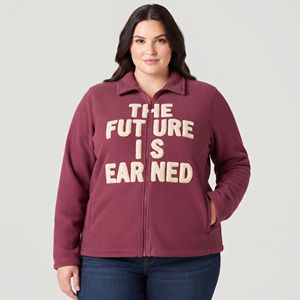 Veste polaire à col rabattu grande taille pour femme, fabrication de vestes polaires brodées en chenille, manteau d'hiver chaud pour femmes - Product Image 1