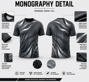 Personalized Sublimation Printed Men's Unisex Short Sleeve <b>T</b>-<b>Shirt</b> with Quick Dry Feature 180g 100% <b>Polyester</b> Jersey Fabric - Product Image 5