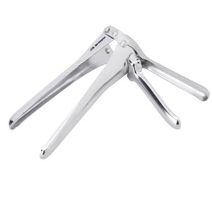 Spéculum vaginal manuel réutilisable en acier inoxydable de qualité médicale, type déclencheur à pression en plastique, pour examen gynécologique chirurgical - Product Image 3