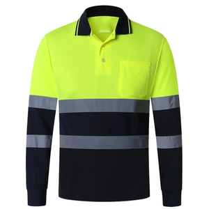 Industrial Safety Work Shirt with Reflective Tape Lightweight Hi Vis Uniform - Product Image 2