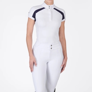 Chemise de compétition équestre de haute qualité, extensible dans 4 directions, en tissu technique doux au toucher, idéale pour la compétition et les spectacles. - Product Image 2