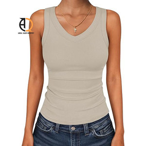 Débardeurs de fitness pour femmes, débardeur de yoga pour femmes, couleur unie, sans manches, séchage rapide, respirant, haut de sport pour la course à pied - Product Image 1