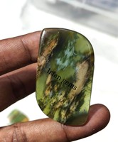 Lot de pierres précieuses serpentine rares naturelles Vente en gros Calcédoine Cabochon de pierres précieuses Chrome vert 100% naturel de qualité supérieure jaipur