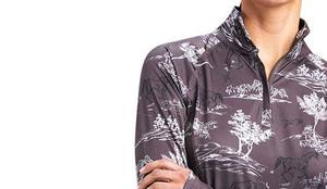 Polo d'équitation pour femmes, respirant, extensible dans quatre directions, en spandex/polyester, avec logo personnalisé, couleur au choix - Product Image 4