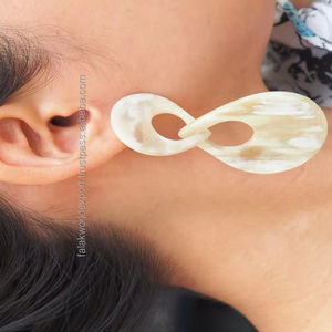 Pendientes de cuerno de búfalo a la moda de alta calidad, joyería de moda ligera para mujer, Falak World Export - Product Image 1
