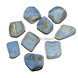 Piedras preciosas semipreciosas de ágata de encaje azul para curación de Reiki fabricadas por Agate Mart, las mejores ventas al por mayor - Product Image 1