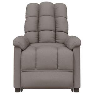 Fauteuil de massage en tissu taupe - Product Image 3