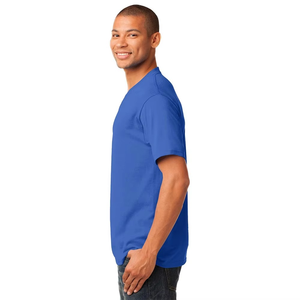 Camiseta de Manga Corta para Hombre, Cuello en V, Color Sólido, Blanca, Ajustada, Personalizada, Venta al Por Mayor - Product Image 3