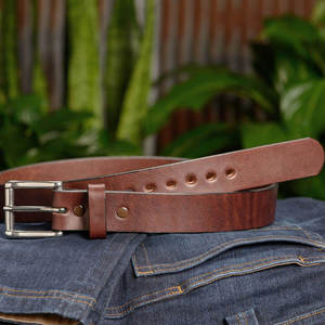 Cinturón de Cuero Genuino para Hombre con Hebilla Metálica |   Proveedor de Cinturones de Cuero Personalizados con Hebilla de Alta Resistencia y Durabilidad para Hombre - Product Image 5