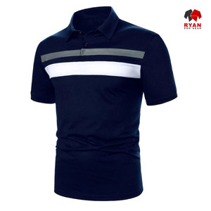 เสื้อโปโลแบบสวมหัวสำหรับผู้ชาย ดีไซน์พิเศษจาก Ryan Pro Gear พร้อมแผงโลโก้ที่ออกแบบเองได้ - Product Image 4