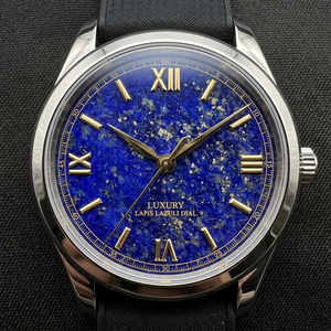 Proveedor con Garantía Comercial: Esfera de Reloj de Lapislázuli Natural, Disco Plano Redondo, Esfera de Piedra Preciosa para Relojes Personalizados de Hombre y Mujer - Product Image 4