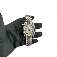 Luxuriöse Moderne Edelstahl-Herrenuhr mit MIYOTA Quarz-Analogwerk, Leuchtzeigern und Glas, 41mm Wasserdicht