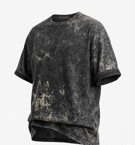 Camiseta Oversize para Hombre con Lavado Ácido, Tejido de Punto 100% Algodón de Alta Calidad, Impresión y Bordado Personalizados, Ecológica y Transpirable - Product Image 1