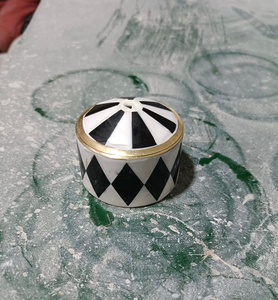 Boîte en laiton à deux niveaux avec incrustation de nacre et finition polie miroir, boîte à souvenirs artisanale en nacre, artisanat métallique - Product Image 2