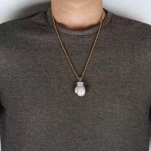 Collar con Colgante de Guante de Boxeo Hip Hop, Chapado en Oro de 18k, Plata 925, Micro Pavé de Moissanita, Cadena de Cuerda, Joyería Unisex, Regalo - Product Image 4