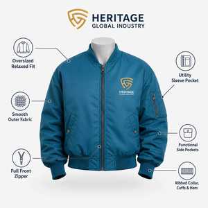 <b>Mens</b> <b>Varsity</b> Oversized <b>Bomber</b> <b>Jacket</b> Premium Fabric Ribbed Trim Relaxed Fit Trendy Design Ideal for College Fashion Streetwear - Product Image 6