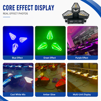 Lampe à effet rétro trèfle à quatre feuilles pour bars et KTV, lumière matricielle LED RGBW, contrôle DMX512, effet stroboscopique buffle et cheval au galop