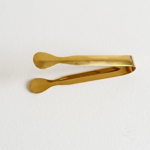 Premium Gold Stainless Steel Ice <b>Tongs</b> Mini Sugar Cubes Clip Small Kitchen <b>Serving</b> <b>Tongs</b> For Cocktail Bar Party Buffet Wholesale - Product Image 1