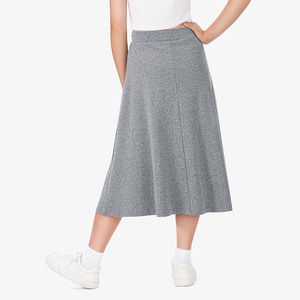 Falda Escolar Casual con Logotipo Personalizado para Niñas, Uniforme Escolar, Falda Larga de Línea A de Color Sólido para Niñas - Product Image 2
