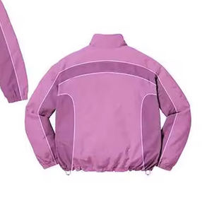 Ensemble de survêtement pour hommes avec impression personnalisée, short à fermeture éclair et veste à manches longues, polyester, nylon, coupe-vent - Product Image 2