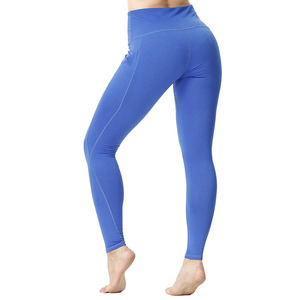 Premium High Waist Sports Yoga Fitness <b>Leggings</b> With <b>Pocket</b> Solid Color Sporty Stretch Yoga Pants - Product Image 4