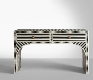 Premium Quality Bone Inlay Furniture <b>Table</b> With Intricate <b>Mosaic</b> Design Handmade Decorative <b>Table</b> For Home And Hotel for Sale - Product Image 2