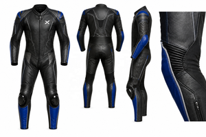 Flexible Mobility Racing One-Piece Leather Motorcycle <b>Suit</b> | Black Blue <b>Red</b> | OEM ODM Manufacturer | Premium Design Quality | - Product Image 6