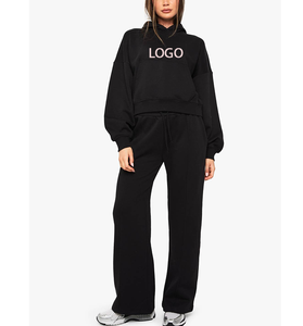 Conjunto Deportivo Personalizado para Mujer, con Capucha, para Invierno, de Poliéster, Estilo Jogging, Sudadera Lisa, Corte Ajustado, para Fútbol - Product Image 5