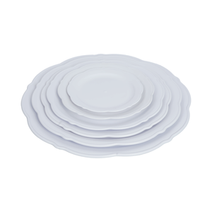 Plato para Servir en Forma de Flor 1155 3T5, Diseño Profundo con Borde Grueso, Ideal para Frutas, Bocadillos y Ofrendas - Product Image 1