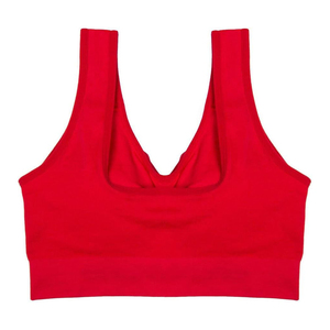 Nuevo Sujetador Deportivo de Yoga para Mujer, Talla Grande, Simple, de Alta Sujeción, para Actividades al Aire Libre, con Logotipo Bordado Personalizado en la Parte Delantera - Product Image 1