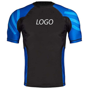 Men's Stretch Rash Guard Lightweight Gym Compression <b>Shirt</b> - Product Image 2