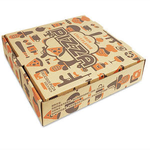 Caja de Pizza Colorida con Logotipo Personalizado, Caja de Embalaje de Pizza Corrugada, Embalaje para Restaurantes al por Mayor - Product Image 1