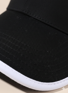 Casquette de baseball en nylon pour hommes, vente en gros personnalisée |   Casquette de sport 6 panneaux avec blocs de couleur contrastés, passepoil et motif dessiné à la main, respirante - Product Image 2