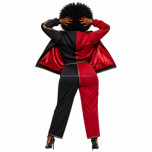 Color Block Windbreaker <b>Set</b> Waterproof Polyester Fabric Multi Panel Color Block Design Custom Printed Logo OEM Wear Fashion - Product Image 2