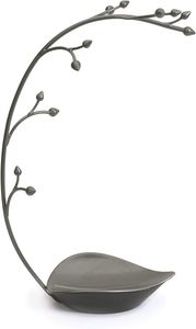 Présentoir à bijoux moderne en métal et marbre METAL WAVE, support personnalisé pour bracelets, colliers, bagues et boucles d'oreilles, idéal pour Noël - Product Image 6