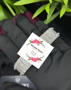 นาฬิกาข้อมือฮิปฮอปหรูหราประดับเพชร VVS มอยส์ซาไนต์  ตัวเรือนสแตนเลสสตีล ระบบออโตเมติก ผ่านการทดสอบเพชร - Product Image 6