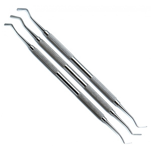 Ensemble d'instruments de remplissage en acier inoxydable massif de haute qualité, 3 pièces, équipements de nettoyage dentaire - Product Image 1