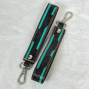 Nouveaux porte-clés personnalisés 2026 en cuir de vachette véritable, faits à la main, très tendance, avec dragonne, pour unisexe - Product Image 5