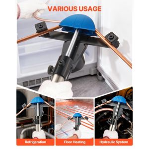 Kit Piegatubi Idraulico da 1/4 e 7/8 Pollici, Set di Utensili per Piegatura Tubi in Rame HVAC con 7 Colori, Piegatura a 90 Gradi in Alluminio - Product Image 6