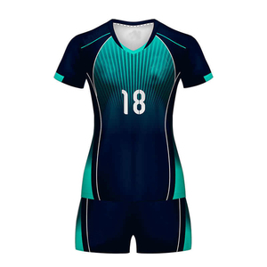 Custom Men's <b>Volleyball</b> Team Uniform Jersey Shorts <b>Set</b> Sublimation Printed Custom Team Name Elastic Waist Quick Dry 100% High - Product Image 1