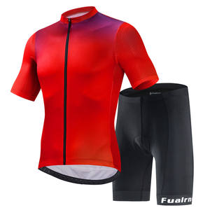 Ensemble de maillot de cyclisme personnalisé respirant de haute qualité pour hommes et femmes, équipe professionnelle, sublimation, spandex/polyester, manches courtes - Product Image 4